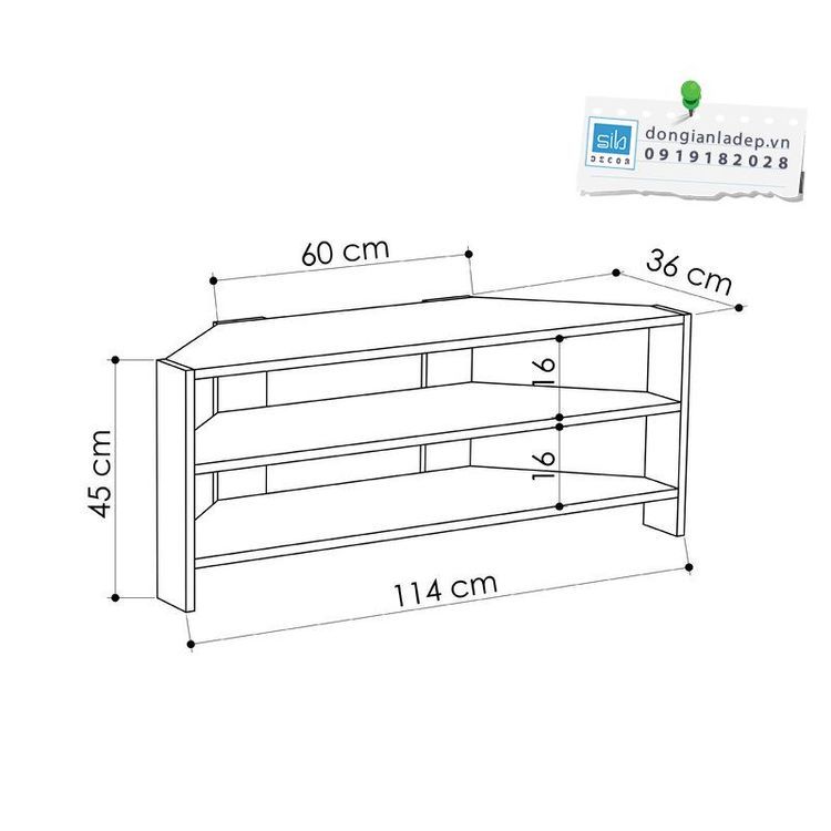 No. 7 - Kệ Tivi 2 Tầng Để Góc Phòng - 5