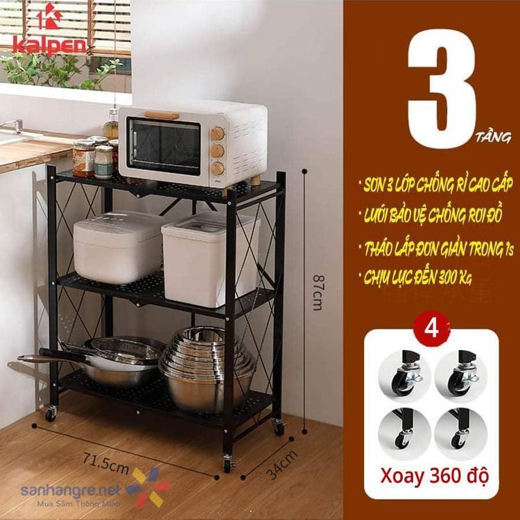 No. 1 - Kệ Gấp Gọn Để Đồ Đa Năng KalpenKTG3K87 - 6