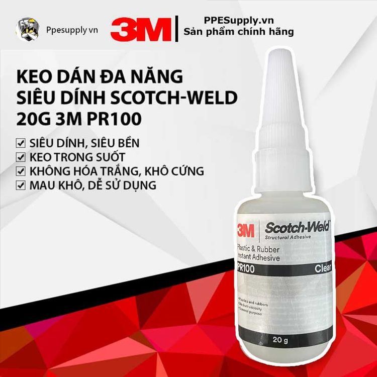 No. 2 - Keo Dán Siêu Dính Scotch-Weld 3M PR100 - 4