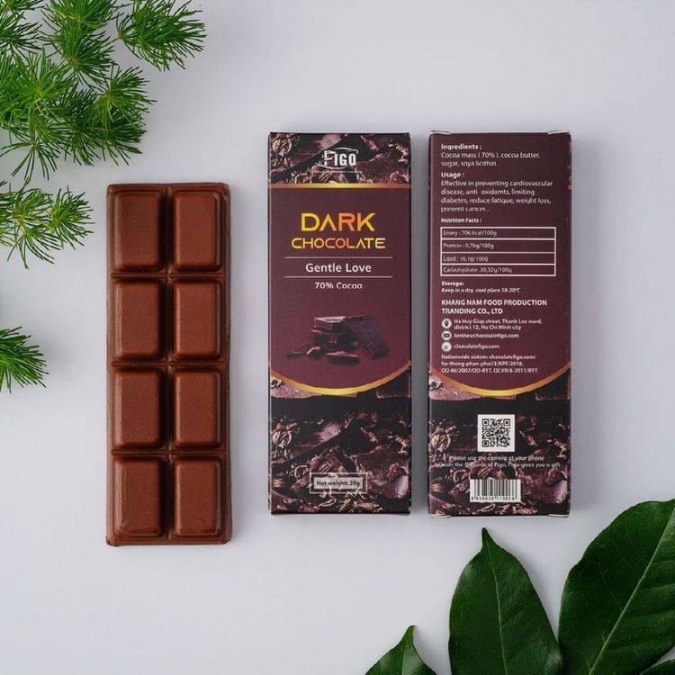 No. 3 - Socola Đen Figo 70% Cacao Ít Đường - 1