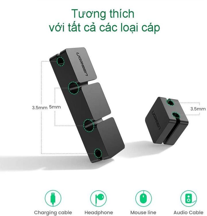 No. 3 - Kẹp Dây Điện Ugreen 70585 - 3
