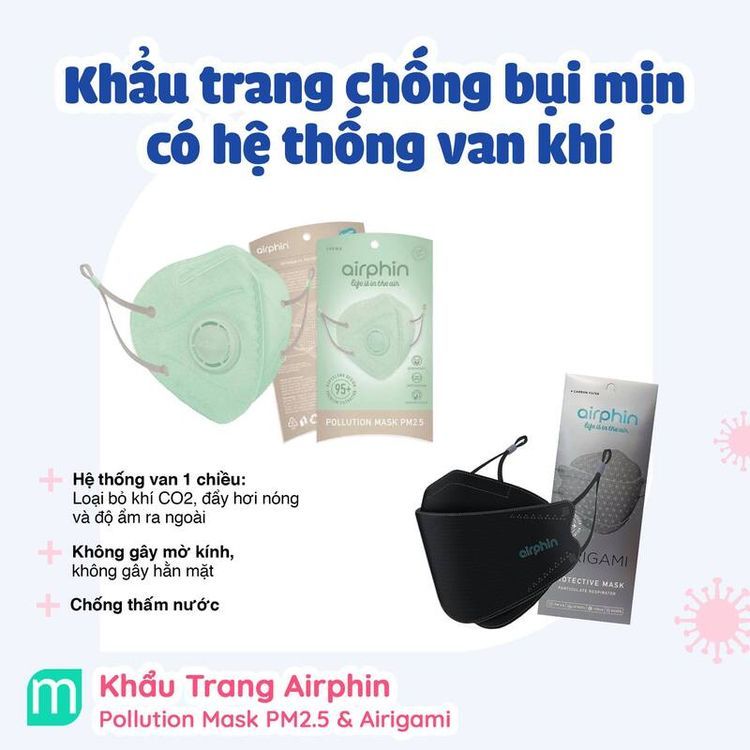 No. 2 - Khẩu Trang Đen Airphin Pollution Fighter - 3