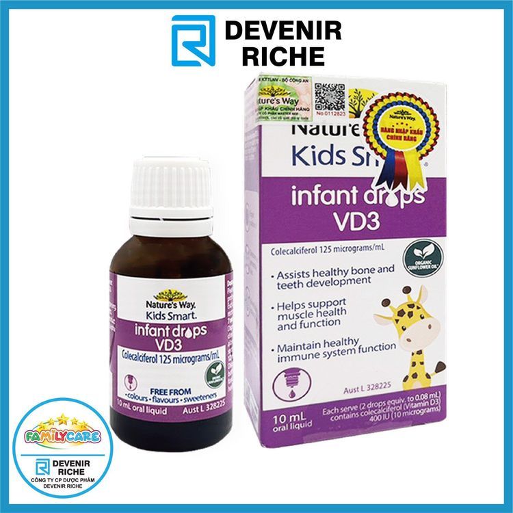 No. 8 - Nature's Way Kids Smart Infant Drops VD3 - 3