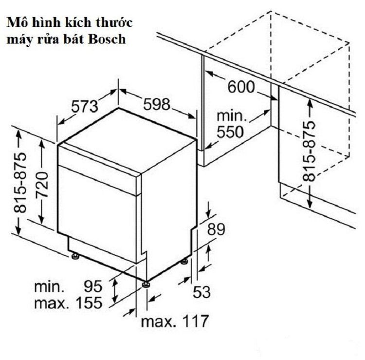 No. 2 - Máy Rửa Bát Âm Tủ Bosch SMS46MI05E - 3