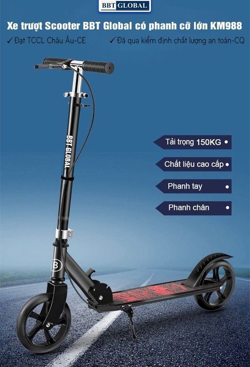 No. 1 - Xe Trượt Scooter Người Lớn BBT Global KM988 - 6