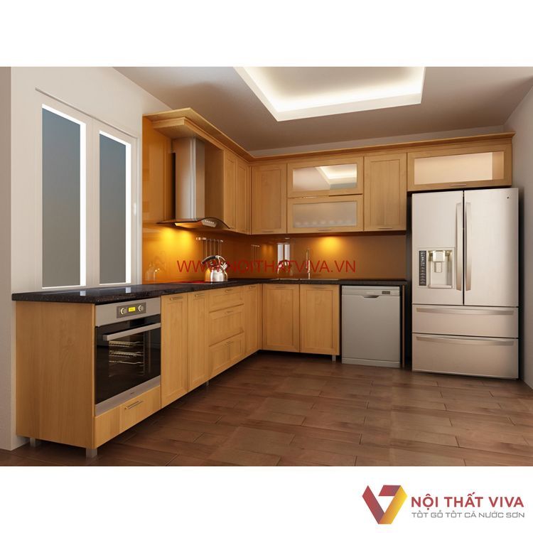 No. 4 - Tủ Bếp Phong Cách Hiện Đại Gỗ MDF - 1
