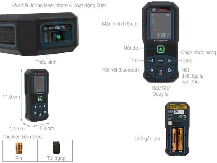 No. 4 - Thước Đo Laser Bosch GLM 50-27 CG - 4