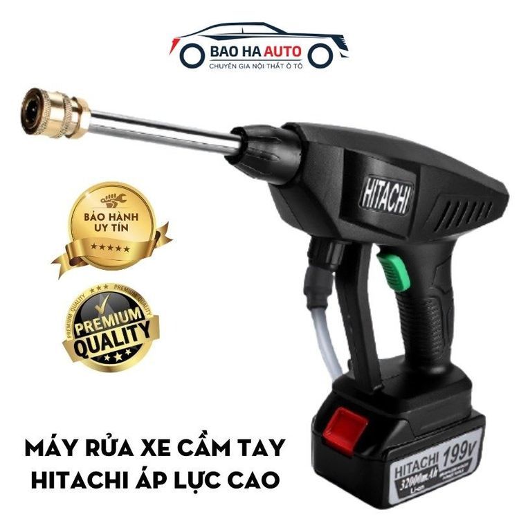 No. 4 - Máy Rửa Xe Mini Dùng Pin Hitachi - 1