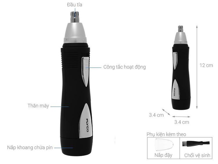 No. 1 - Máy Cắt Tỉa Lông Mũi FLYCOFS 7805VN - 3