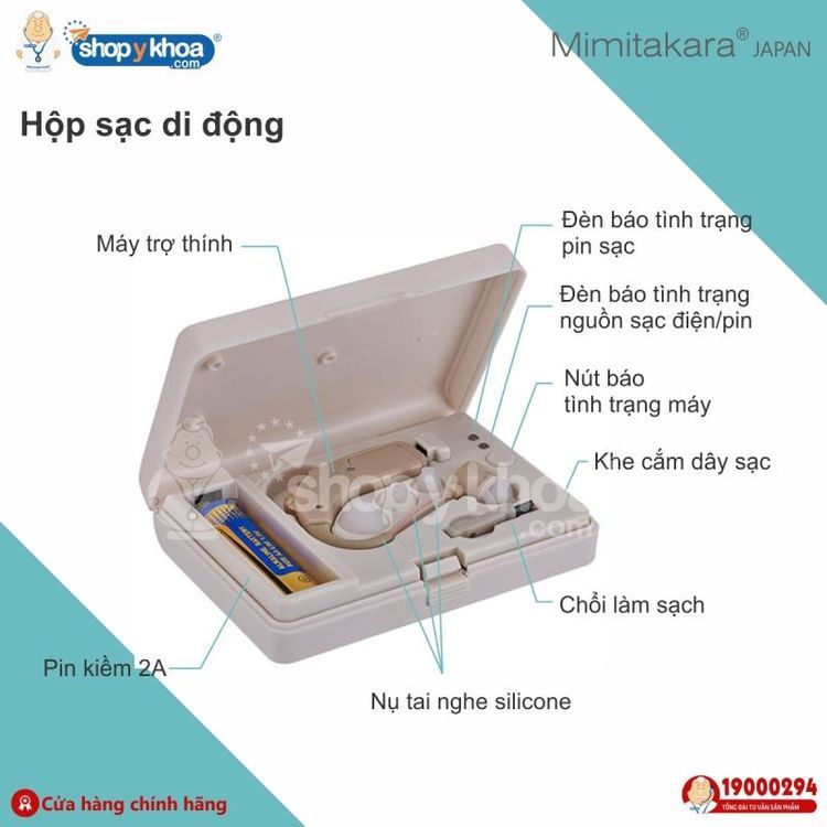 No. 1 - Máy Trợ Thính Vành Tay Mimitakara6E7X - 6