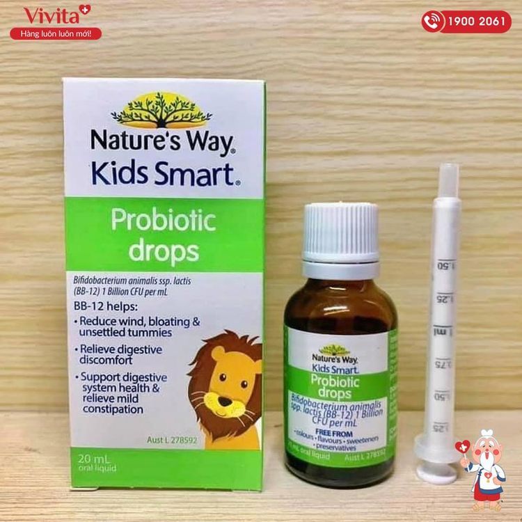 No. 7 - Men Vi Sinh Cho Trẻ Em Nature's Way Kids Smart Drops Probiotic - 3