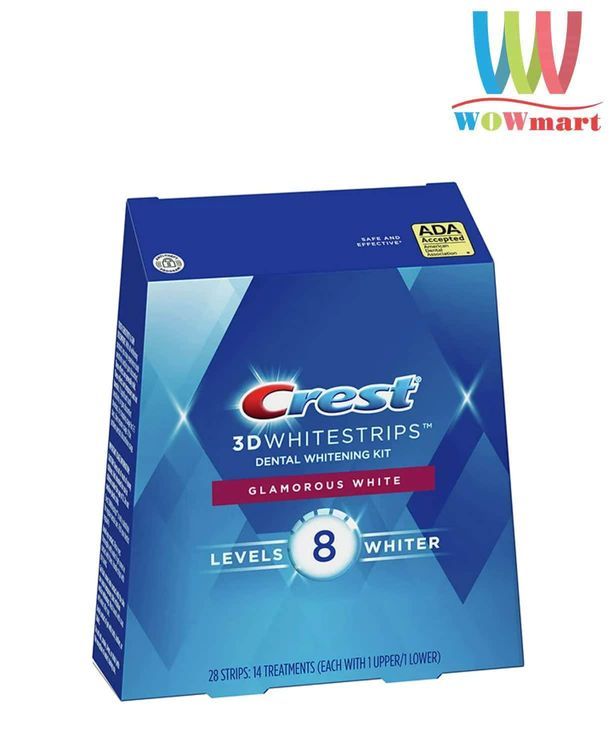 No. 1 - Miếng Dán Trắng Răng Crest 3D White Whitestrips Glamorous White - 5