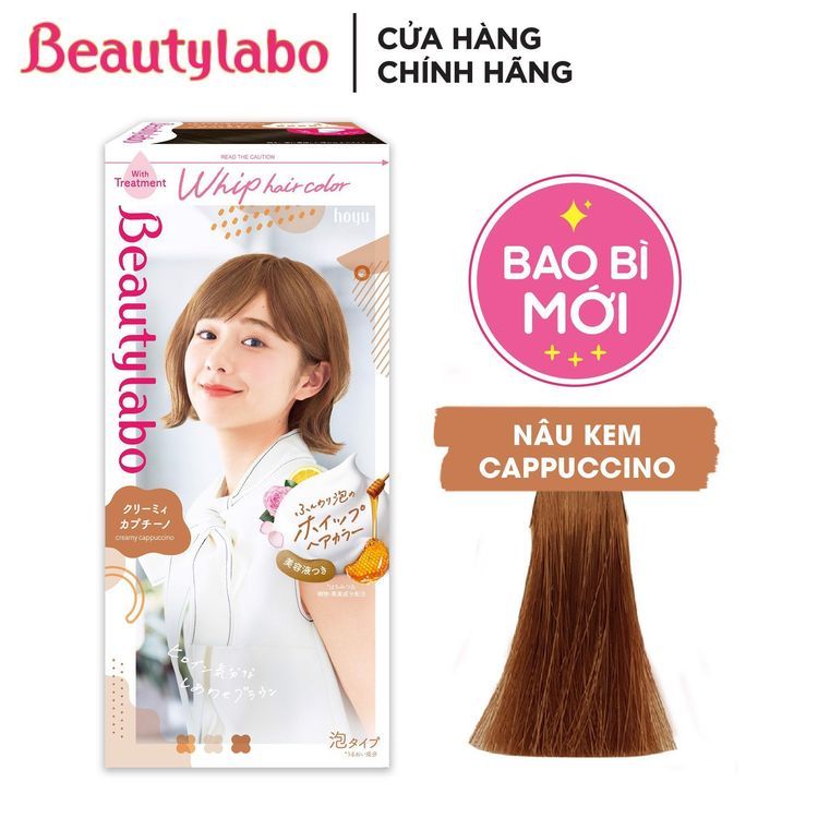 No. 6 - Thuốc Nhuộm Tóc Tạo Bọt Beautylabo - Nâu Kem Cappuccino - 1