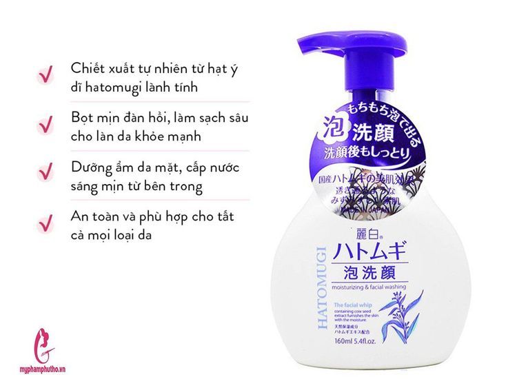 No. 6 - Sữa Rửa Mặt Tạo Bọt Hatomugi - 3