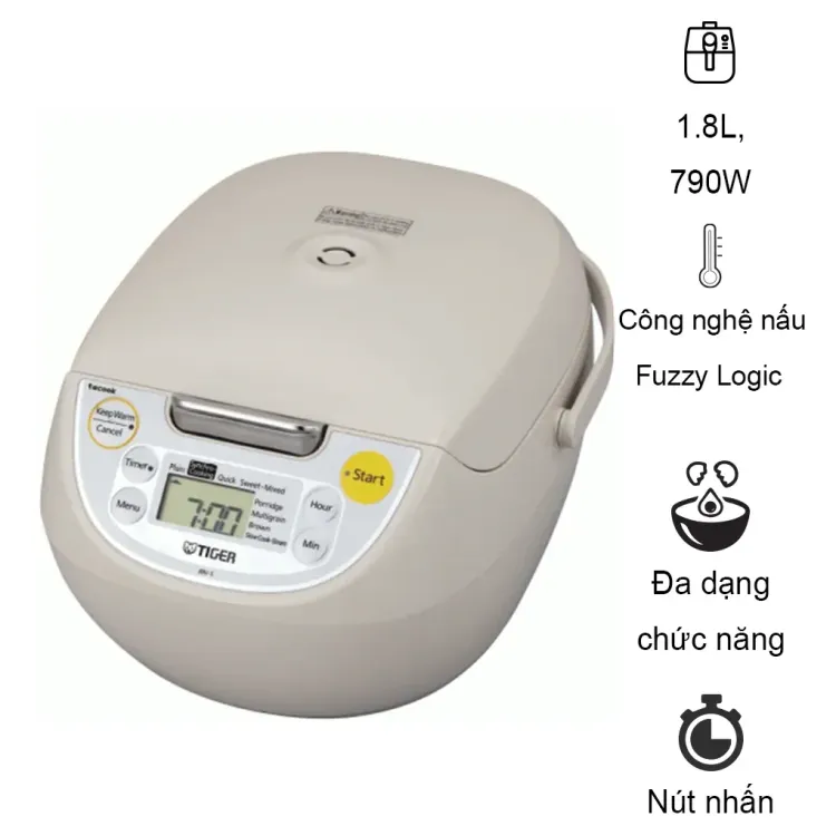 No. 4 - Nồi cơm điện tử Tiger JBV-S18W - 2