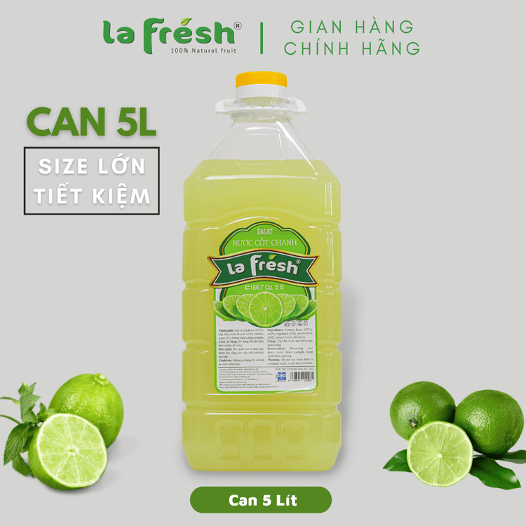 No. 5 - Nước Cốt Chanh Vắt Không Đường La Fresh - 2