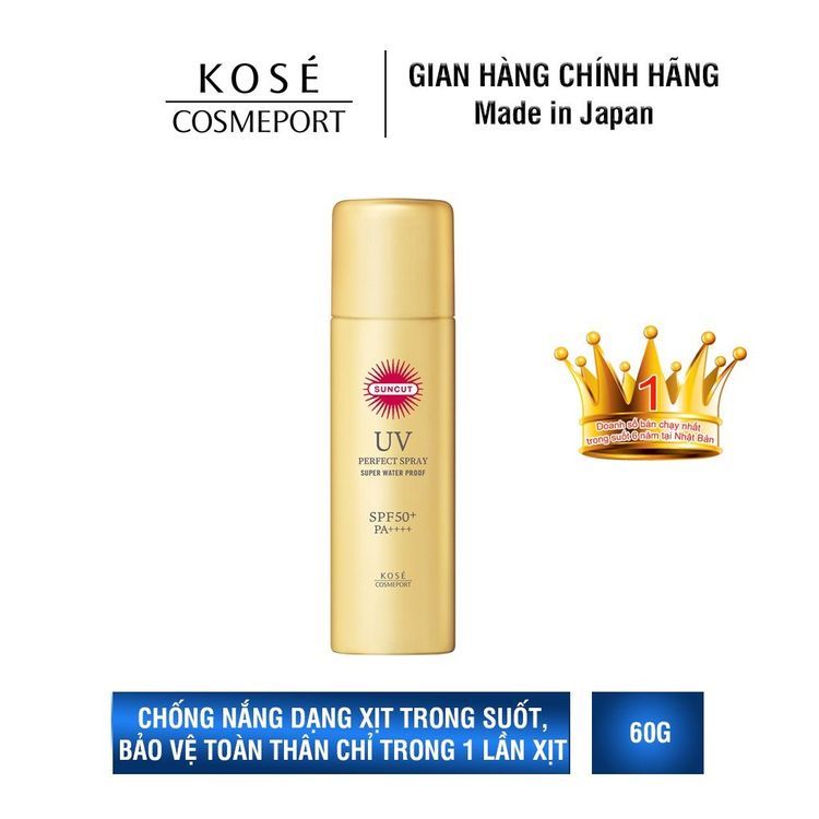 No. 5 - Xịt Chống Nắng Kose Suncut Perfect UV Waterproof - 3