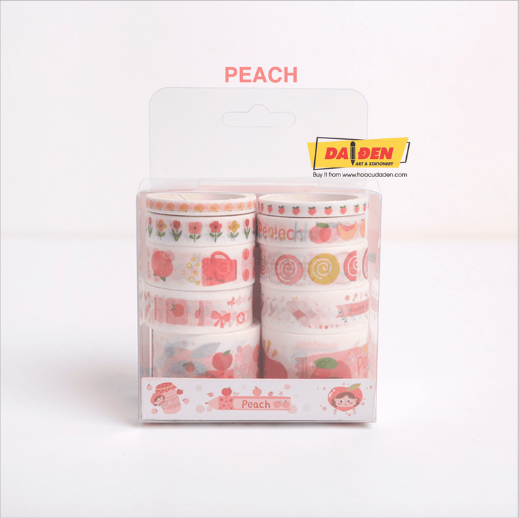 No. 8 - Hộp 10 Cuộn Washi Tape Hoa Quả Nhiều Màu - 5