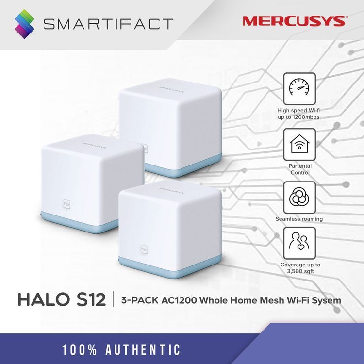 No. 8 - Wi-Fi Mesh Mercusys Halo S3 (3 Pack) - 2