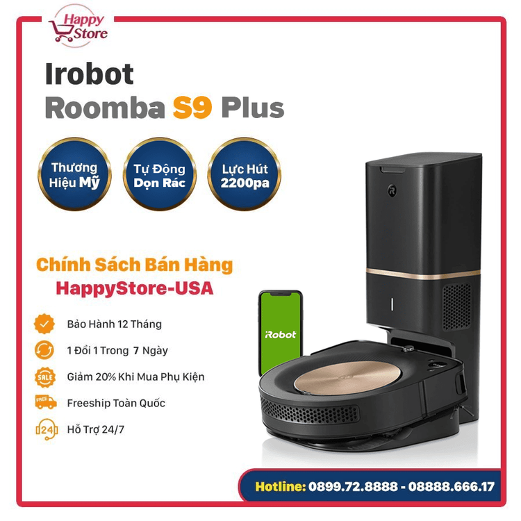 No. 4 - Robot Hút Bụi Roomba s9+s955020 - 6