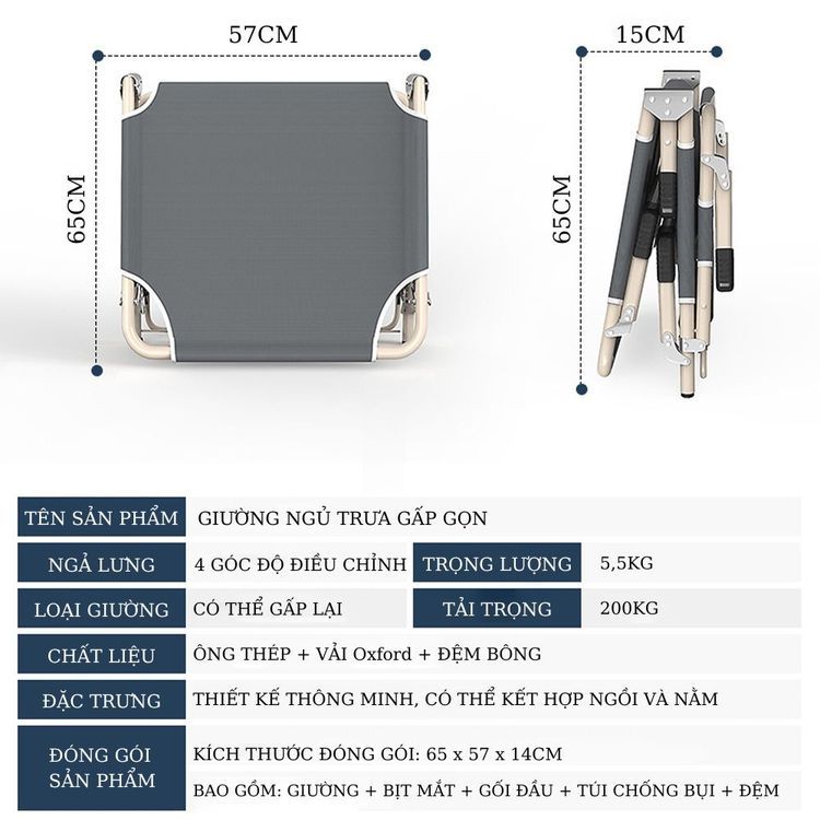 No. 5 - Giường Xếp Gấp Gọn Vango - 5