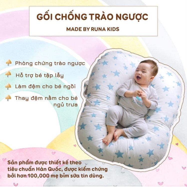 No. 8 - Gối Chống Trào Ngược Cho Bé RUNA KIDS - 6