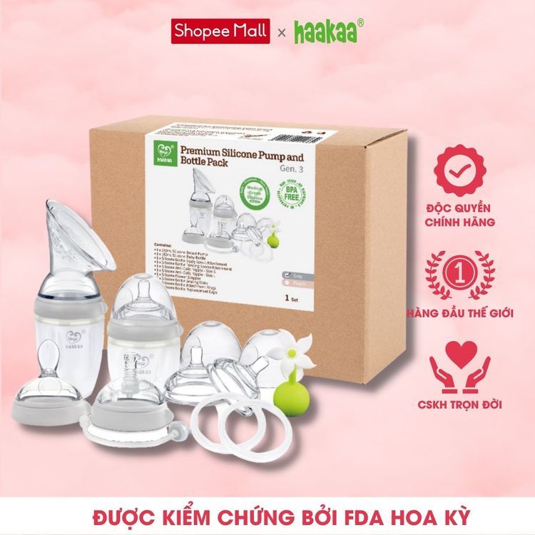 No. 4 - Bộ Cốc Hứng Sữa Haakaa Gen 3 - 5