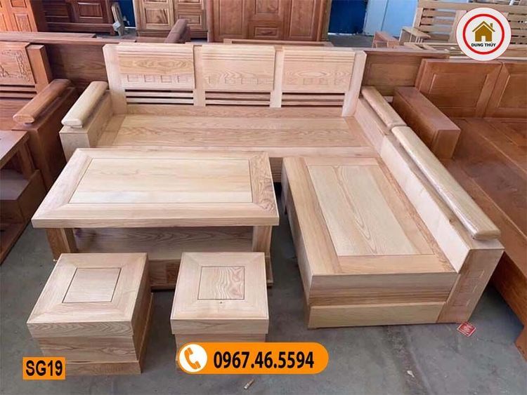 No. 9 - Ghế Sofa Góc Trứng Gỗ Sồi - 6