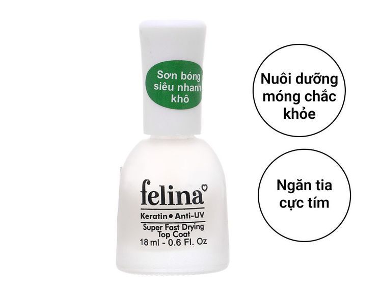 No. 1 - Sơn Móng Top Coat Dạng Bóng Siêu Nhanh Khô Felina - 6