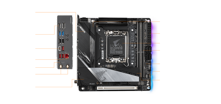 No. 7 - GIGABYTE AORUS Z690I ULTRA DDR4 - 3