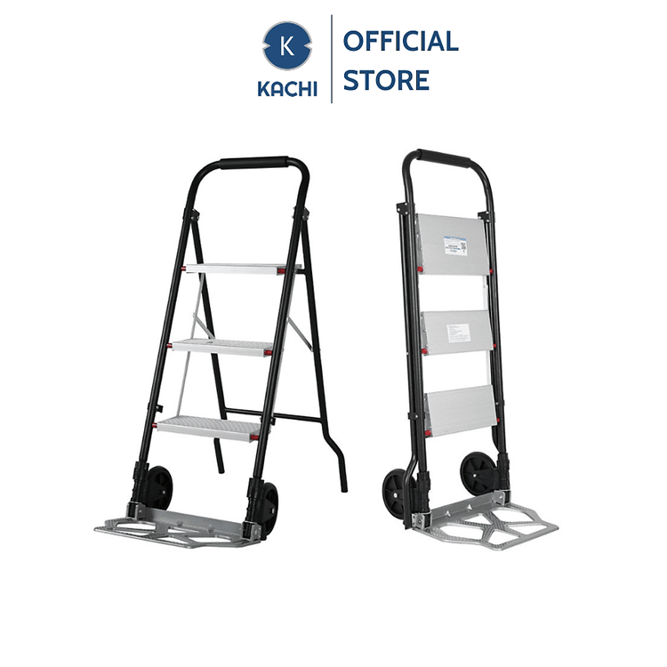 No. 6 - Thang Ghế 3 Bậc Kết Hợp Xe Đẩy Hàng KachiMK183 - 2