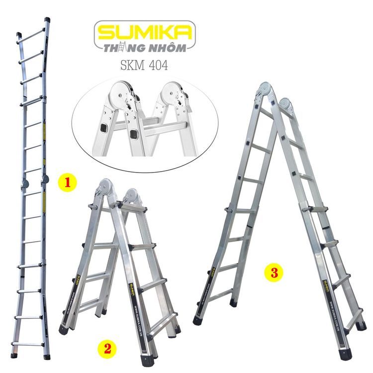 No. 2 - Thang Nhôm Chữ A Mở Rộng Sumika SKM 404 - 1