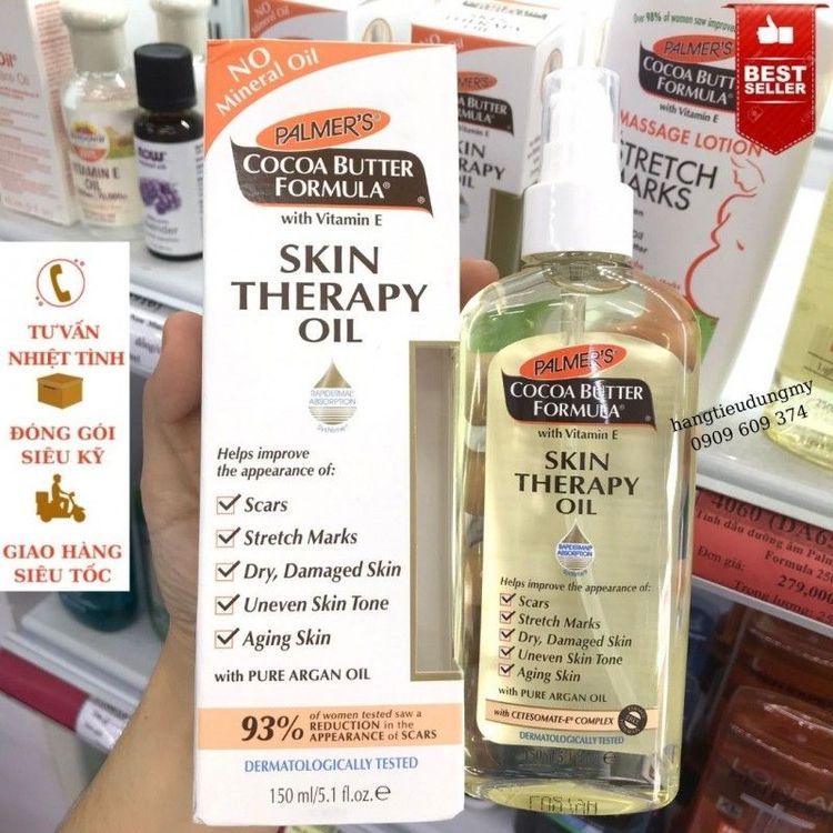 No. 1 - Dầu Chống Rạn Da Cho Mẹ Bầu Cocoa Butter Skin Therapy Oil With Vitamin E - 3