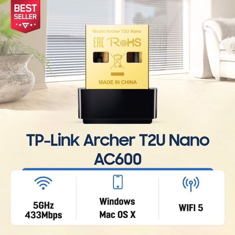 No. 2 - USB Wi-Fi TP-Link Archer T2U Nano - 4