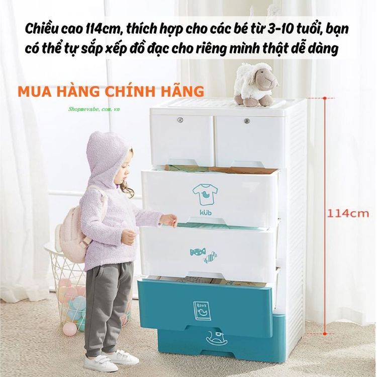 No. 7 - Tủ Nhựa Ngăn Kéo 5 Tầng Kub - 6