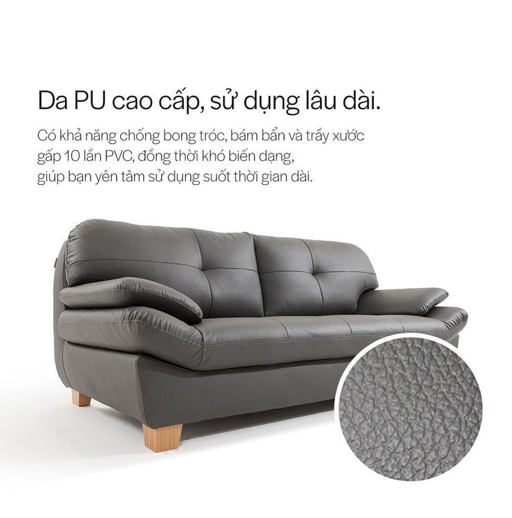 No. 2 - SF308 - Ghế Sofa Da PU 3 Chỗ Ngồi - 6