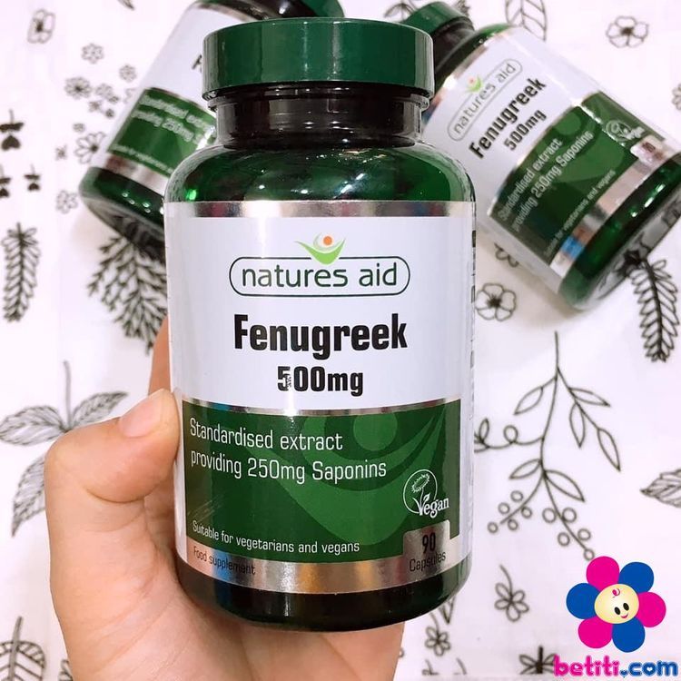 No. 1 - Viên Uống Lợi Sữa Fenugreek Natures Aid 500mg - 6
