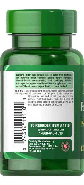 No. 6 - Puritan's Pride Potassium Citrate 99mg - 5