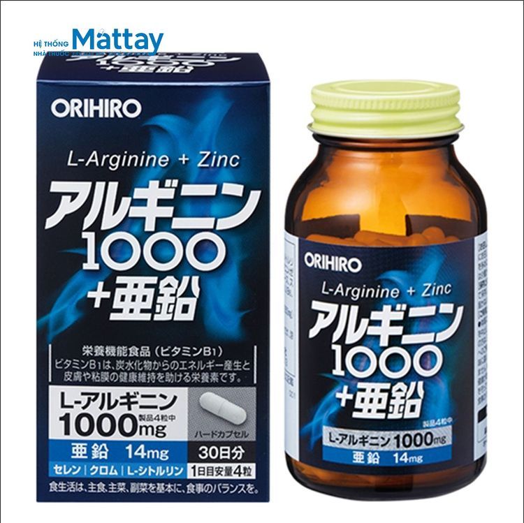 No. 3 - L-Arginine 1000mg Và Zinc Orihiro - 5