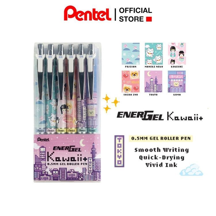 No. 6 - Bút Gel Pentel Energel KawaiiBLN75KW - 5