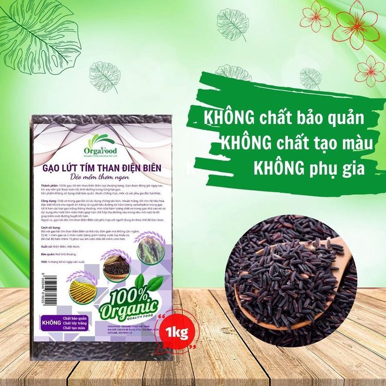 No. 6 - Gạo Lứt Đen Dẻo Điện Biên Orgafood - 2