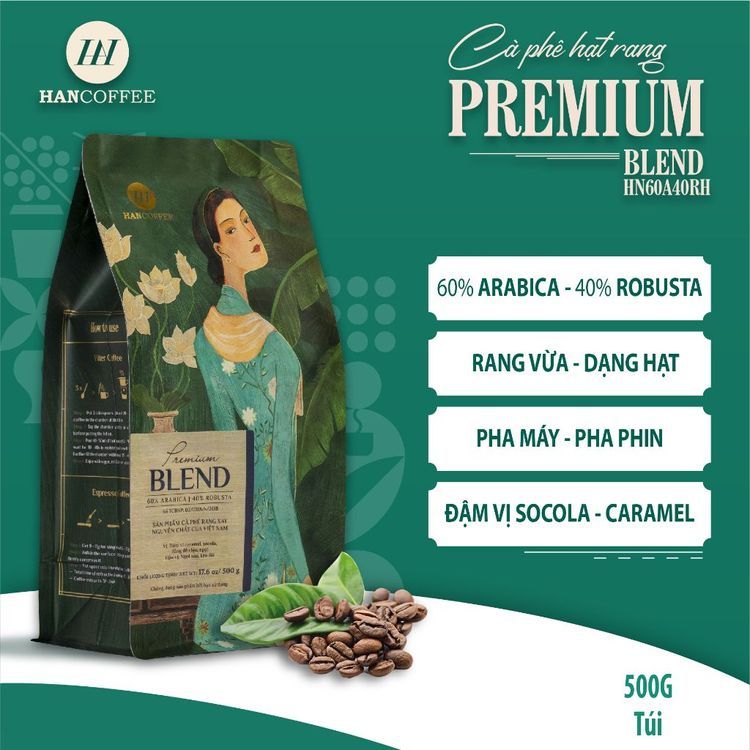 No. 6 - Cà Phê Hạt Rang Hancoffee Premium Blend - 1