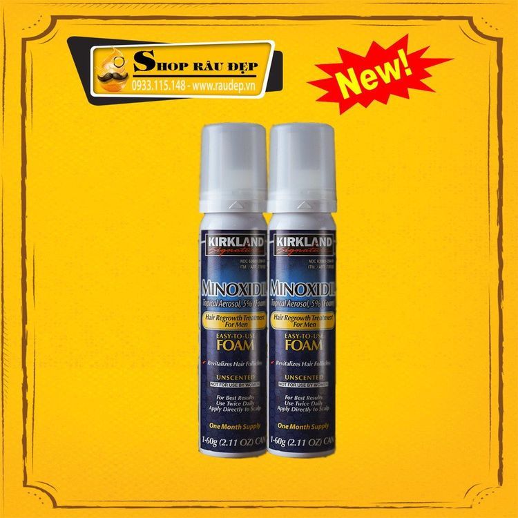 No. 5 - Thuốc Mọc Râu Minoxidil Foam Kirkland - 5