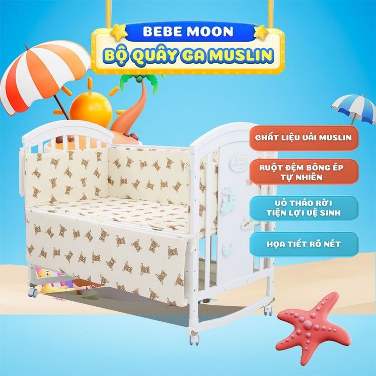 No. 2 - Quây Cũi Cho Bé Nhiều Màu Sắc Bebe Moon - 1