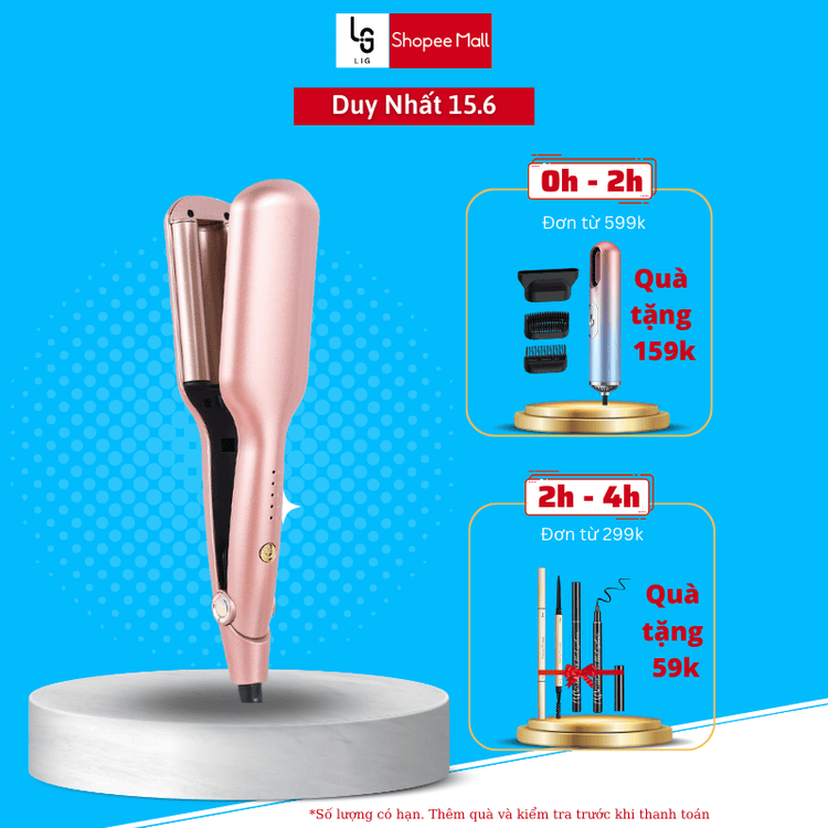 No. 8 - LIG Máy Làm Xoăn Sóng Nước Hippie LIG 3 Trục - 1