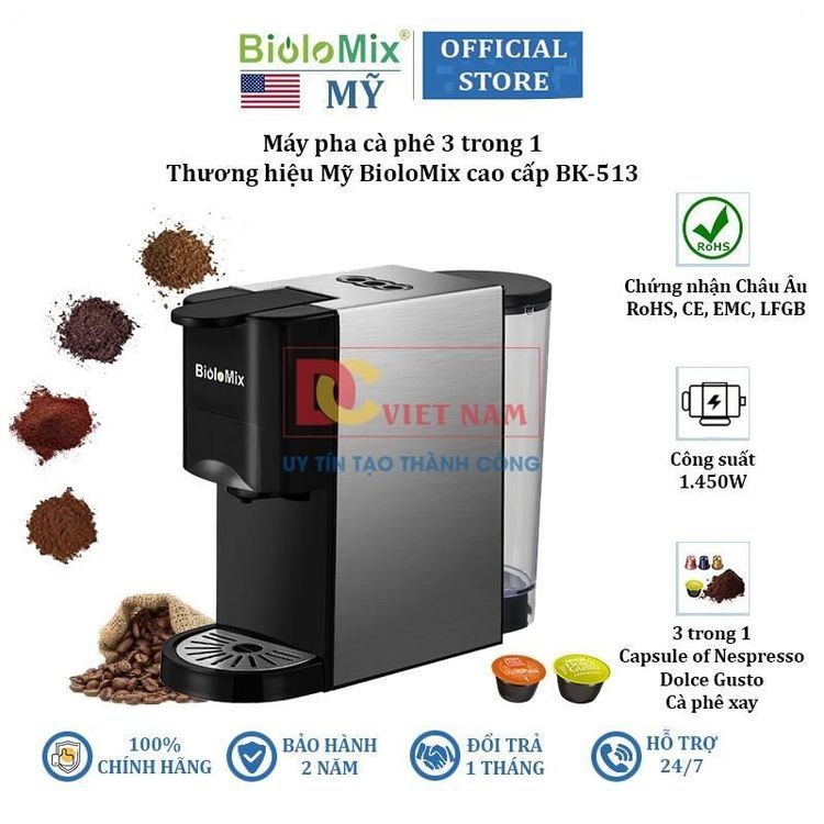 No. 5 - Máy Pha Cà Phê Viên Nén BioloMix BK-513 - 1