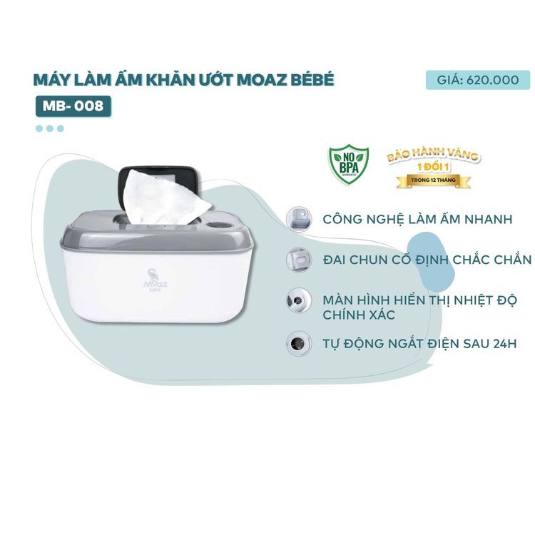 No. 5 - Máy Làm Ấm Khăn Ướt MOAZ BÉBÉ MB008 - 5