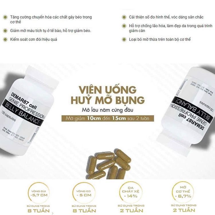 No. 2 - Thuốc Giảm Mỡ Bụng DEMAR87 Cell Belly Balance - 4