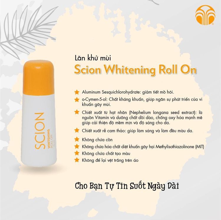 No. 2 - Lăn Khử Mùi Sáng Da Scion Brightening Roll On - 2