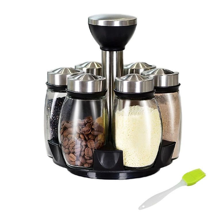 No. 4 - OEM Set 6 Lọ Đựng Gia Vị Xoay 360 Độ - 2